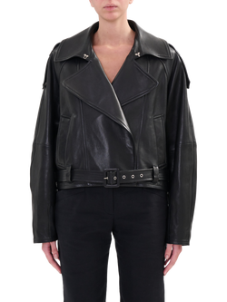 IRO Yuria Leather Biker Jacket, Bla0100p