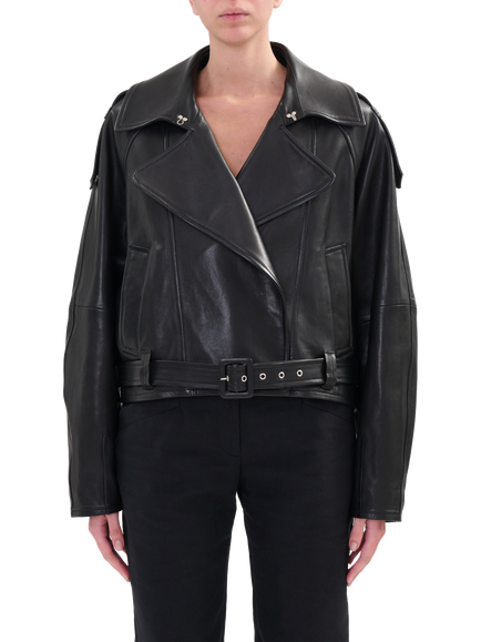 IRO Yuria Leather Biker Jacket, Bla0100p