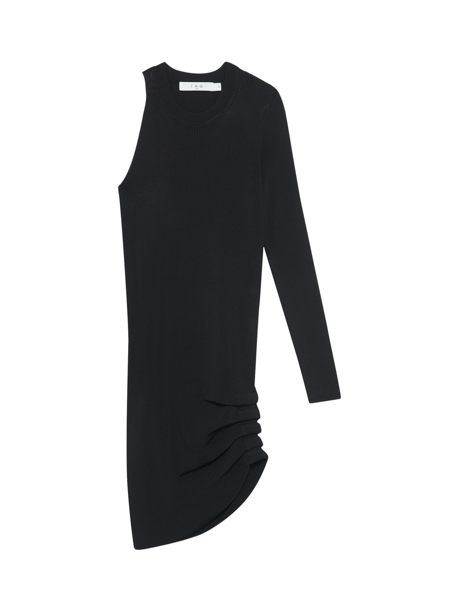 Product image 4 of 5, which shows IRO Aurora Asymmetric Bodycon Dress, Black, S