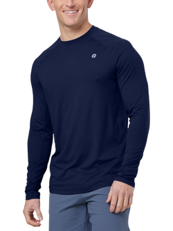 Gym+Coffee Relentless Long Sleeve Top, Twilight Navy