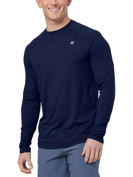 Gym+Coffee Relentless Long Sleeve Top, Twilight Navy