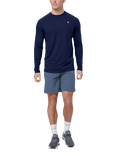 Gym+Coffee Relentless Long Sleeve Top, Twilight Navy