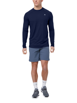 Gym+Coffee Relentless Long Sleeve Top - view 2, Twilight Navy
