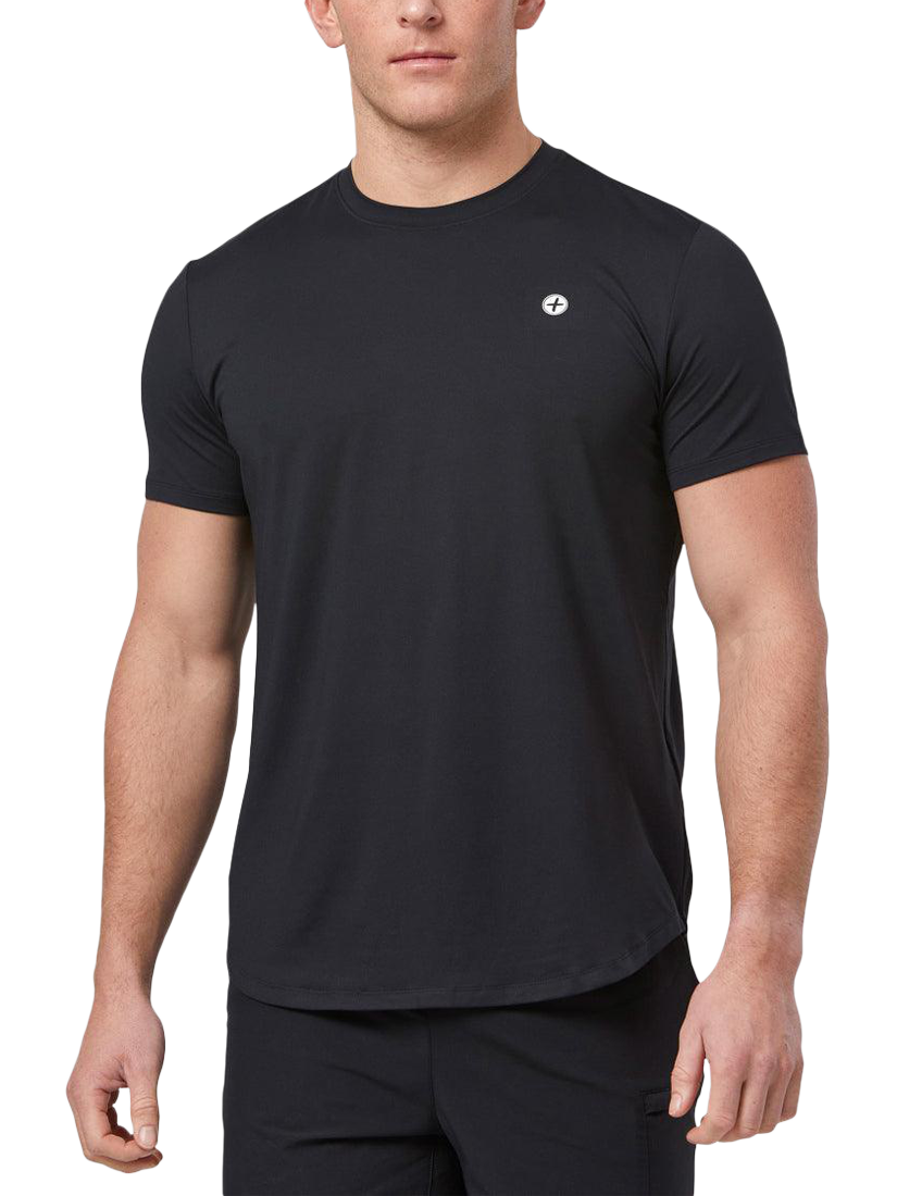 Product image 1 of 6, which shows Gym+Coffee Coffee T-Shirt, Black, XXS