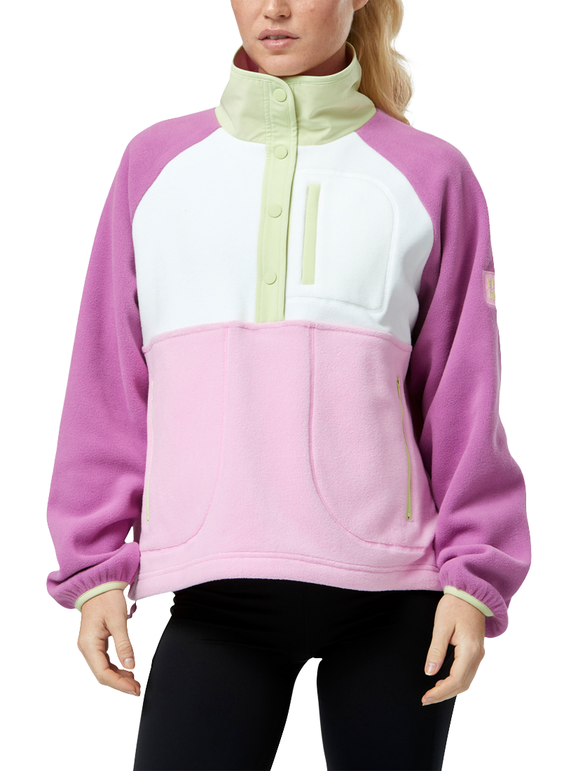 Product image 1 of 7, which shows Gym+Coffee Snao Polar Fleece, Lime Sorbet, XXS