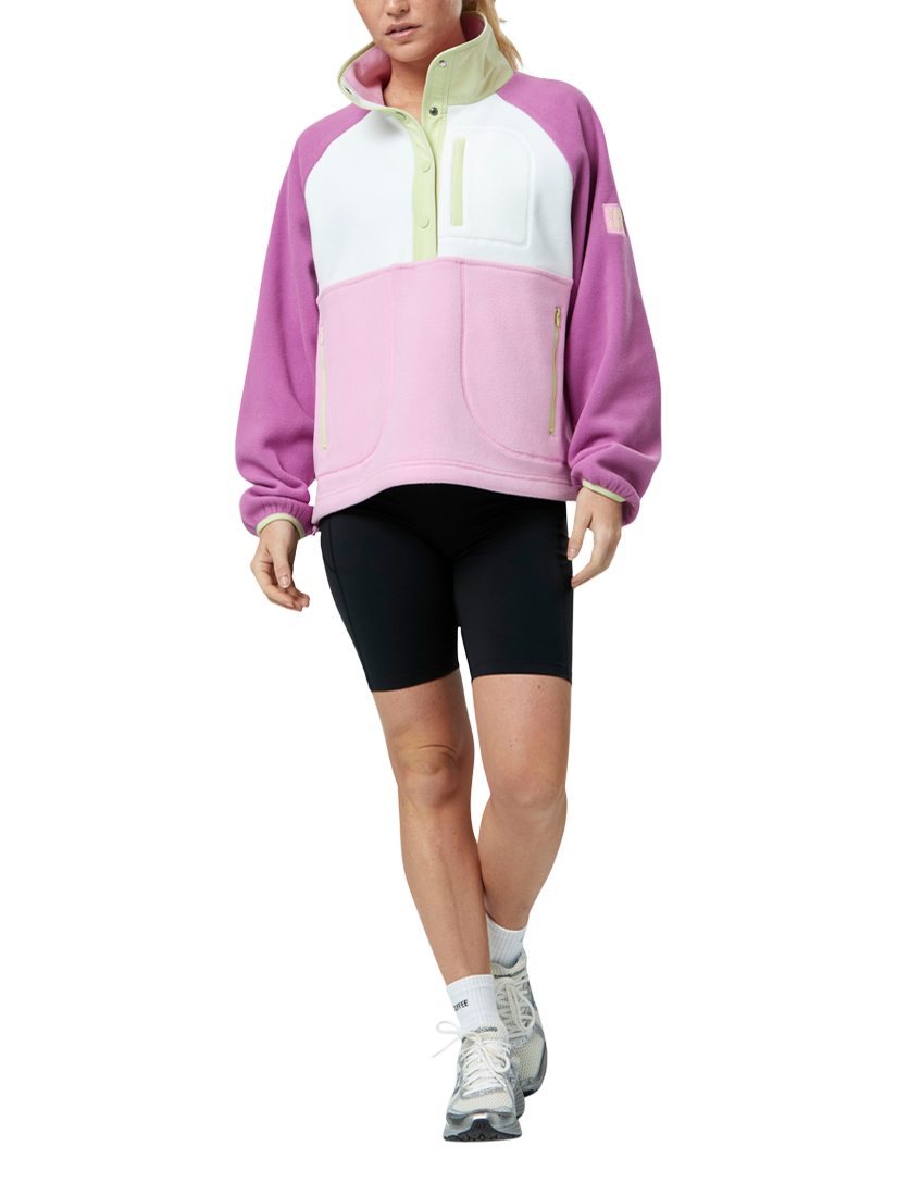 Product image 2 of 7, which shows Gym+Coffee Snao Polar Fleece, Lime Sorbet, XXS