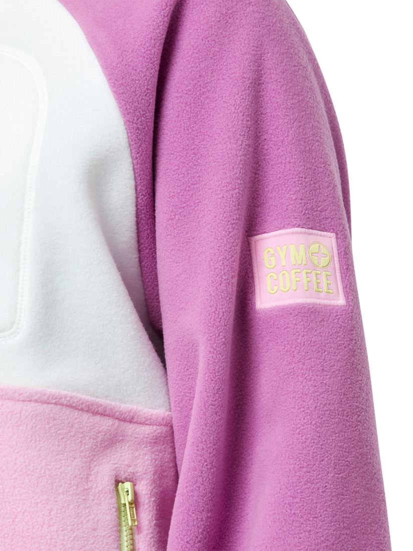 Product image 6 of 7, which shows Gym+Coffee Snao Polar Fleece, Lime Sorbet, XXS