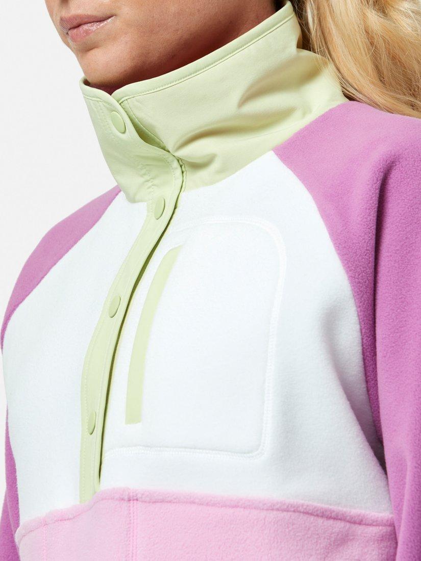 Product image 7 of 7, which shows Gym+Coffee Snao Polar Fleece, Lime Sorbet, XXS