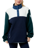 Gym+Coffee Snap Collar Polar Fleece, Twilight Navy
