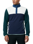 Gym+Coffee Snap Collar Polar Fleece, Twilight Navy