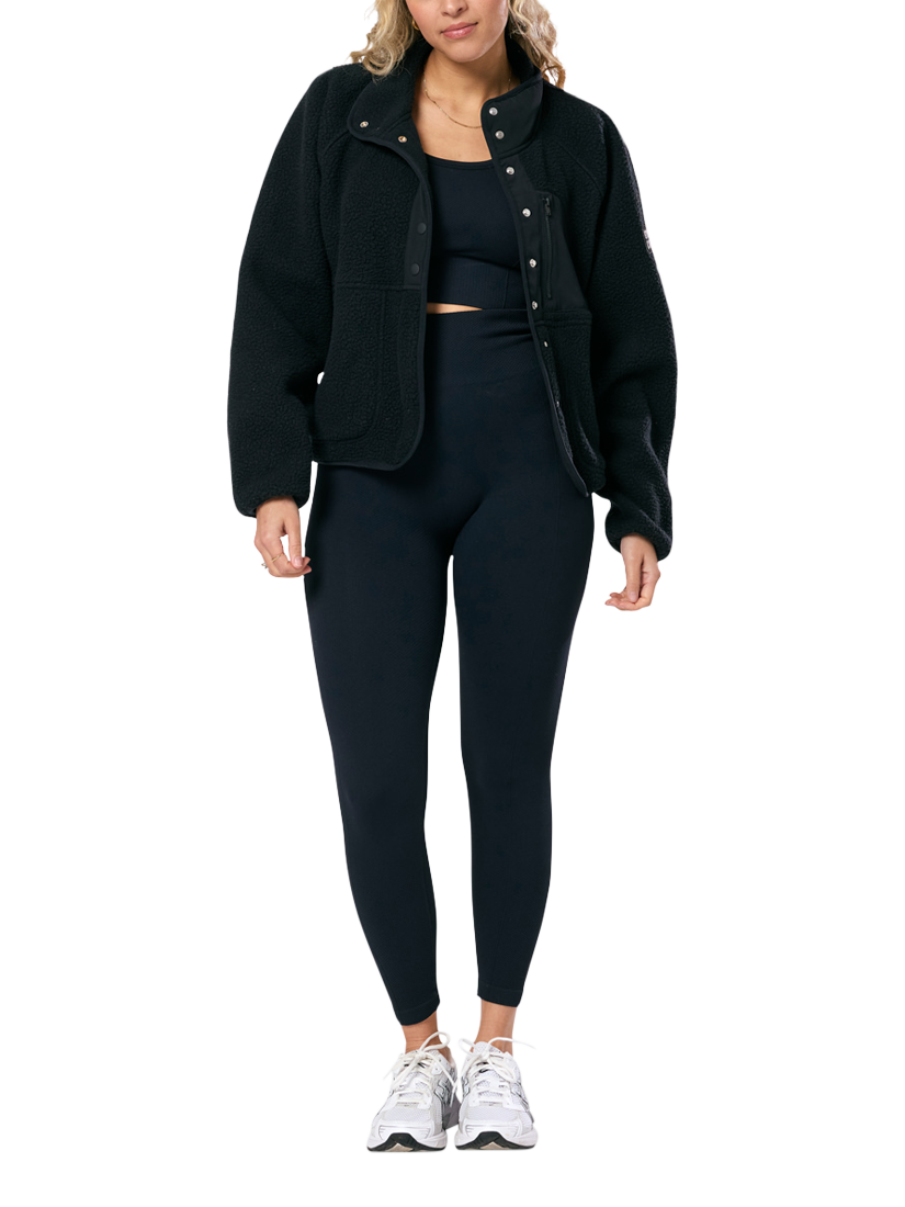 Product image 2 of 7, which shows Gym+Coffee Horizon Layer Up Jacket, Black, XXS