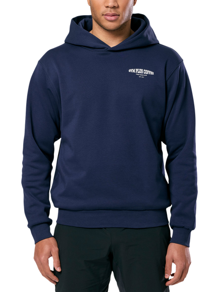 Gym+Coffee Unisex Clubhouse Hoodie - view 2, Twilight Navy