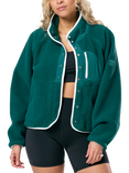 Gym+Coffee Horizon Layer Up Jacket, Jungle Green