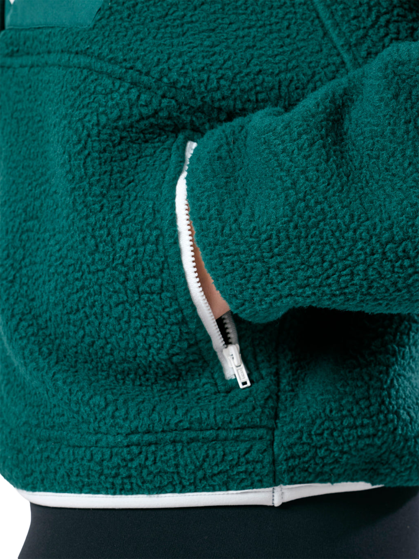 Product image 5 of 6, which shows Gym+Coffee Horizon Layer Up Jacket, Jungle Green, XXS