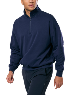 Gym+Coffee Clubhouse Sweatshirt, Twilight Navy - view 2, Twilight Navy