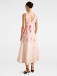 Forever New Aubrey Floral Sleeveless Midi Dress, Pink