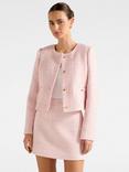 Forever New Lisa Boucle Jacket, Pink