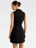 Forever New Eddie Sleeveless Blazer Mini Dress, Black