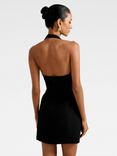 Forever New Petite Riley Halterneck Mini Dress, Black