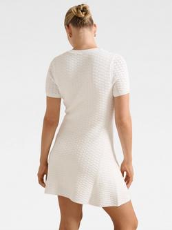 Forever New Rosa Stitch Knit Mini Dress, Porcelain - view 2, Porcelain