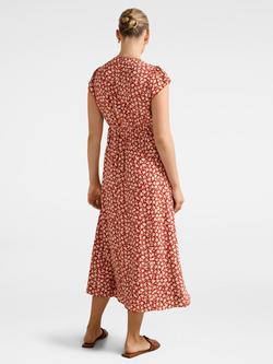 Forever New Winona Scallop Midi Dress, Seymour Ditsy - view 2, Seymour Ditsy