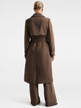 Forever New Delilah Soft Trench Coat, Chocolate