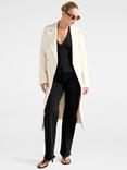 Forever New Lydia Crepe Trench Coat, Winter White