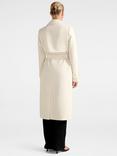 Forever New Lydia Crepe Trench Coat, Winter White