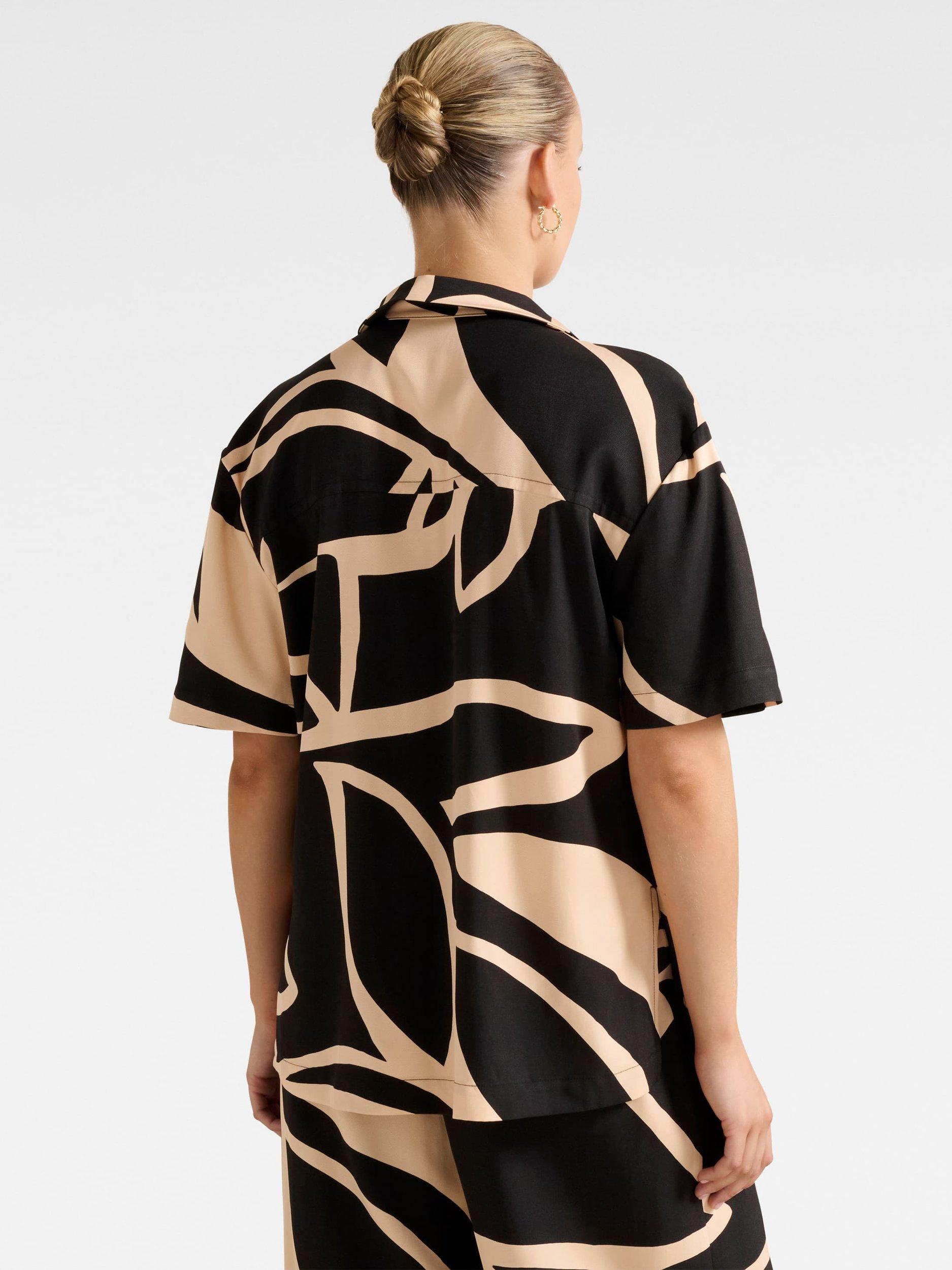 Product image 2 of 5, which shows Forever New Flossie Abstract Shirt, Multi, 4