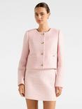 Forever New Lisa Boucle Mini Skirt, Pink