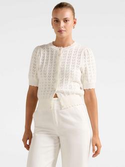 Forever New Bianca Stitch Detail Knit Top, Cream, Cream