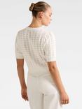 Forever New Bianca Stitch Detail Knit Top, Cream