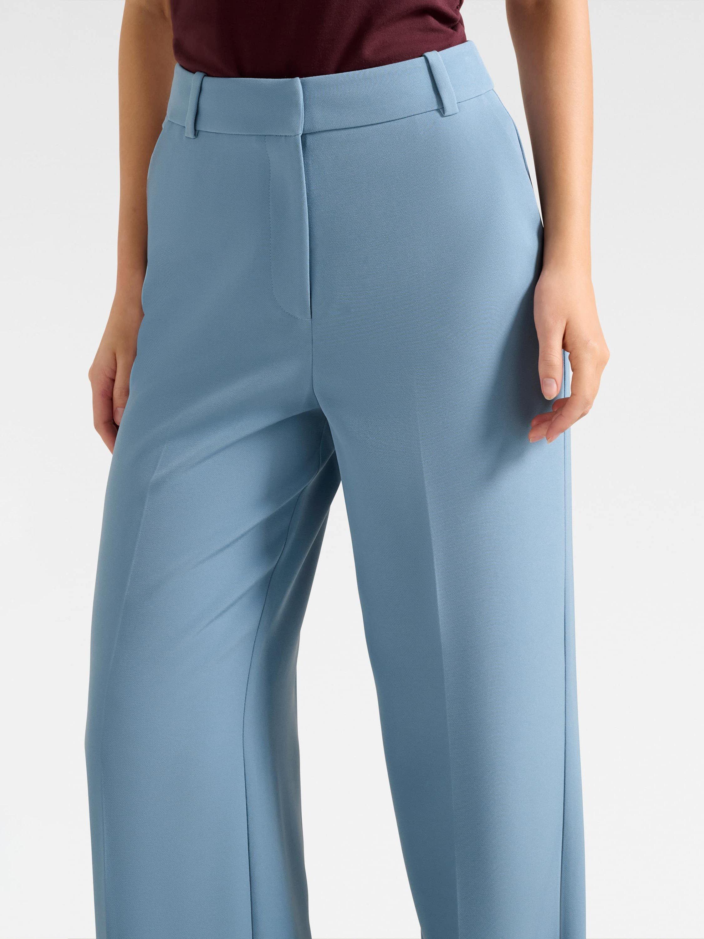 Product image 4 of 5, which shows Forever New Ariel Straight Trousers, Blue, 4