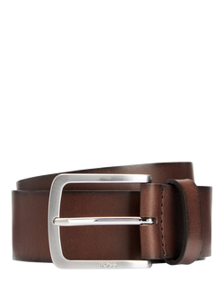 HUGO BOSS BOSS Leather Belt, Dark Brown, Dark Brown