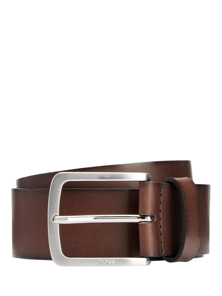 HUGO BOSS BOSS Leather Belt, Dark Brown, Dark Brown