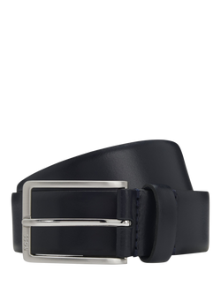 HUGO BOSS BOSS Leather Belt, Navy, Navy