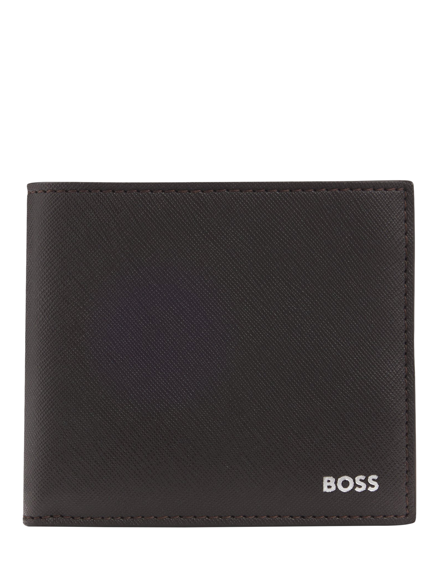 HUGO BOSS Regenerated Leather Wallet, Dark Brown
