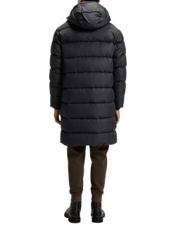 HUGO BOSS BOSS Hooded Zip Front Puffer Coat, Black - view 2, Black