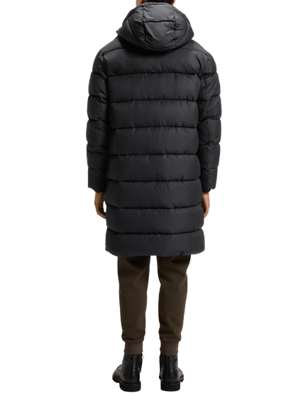 HUGO BOSS BOSS Hooded Zip Front Puffer Coat, Black - view 2, Black