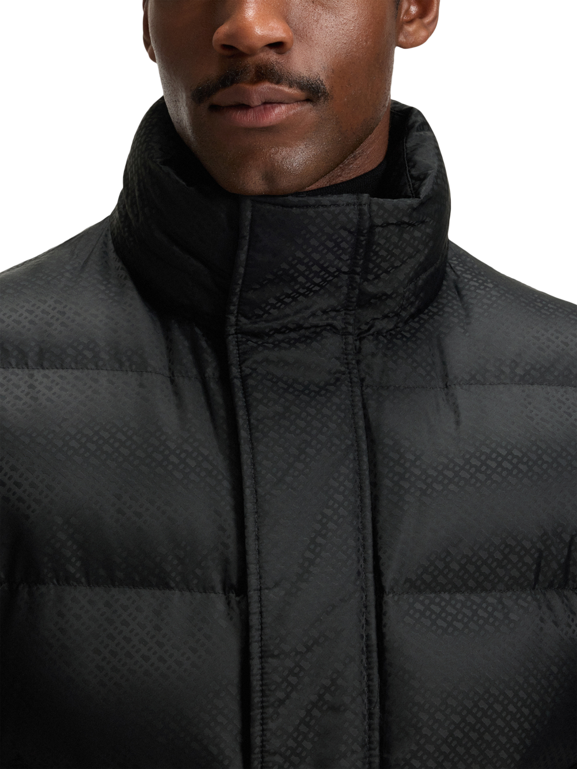 Product image 6 of 6, which shows BOSS Hooded Puffer Jacket, Black, 38R