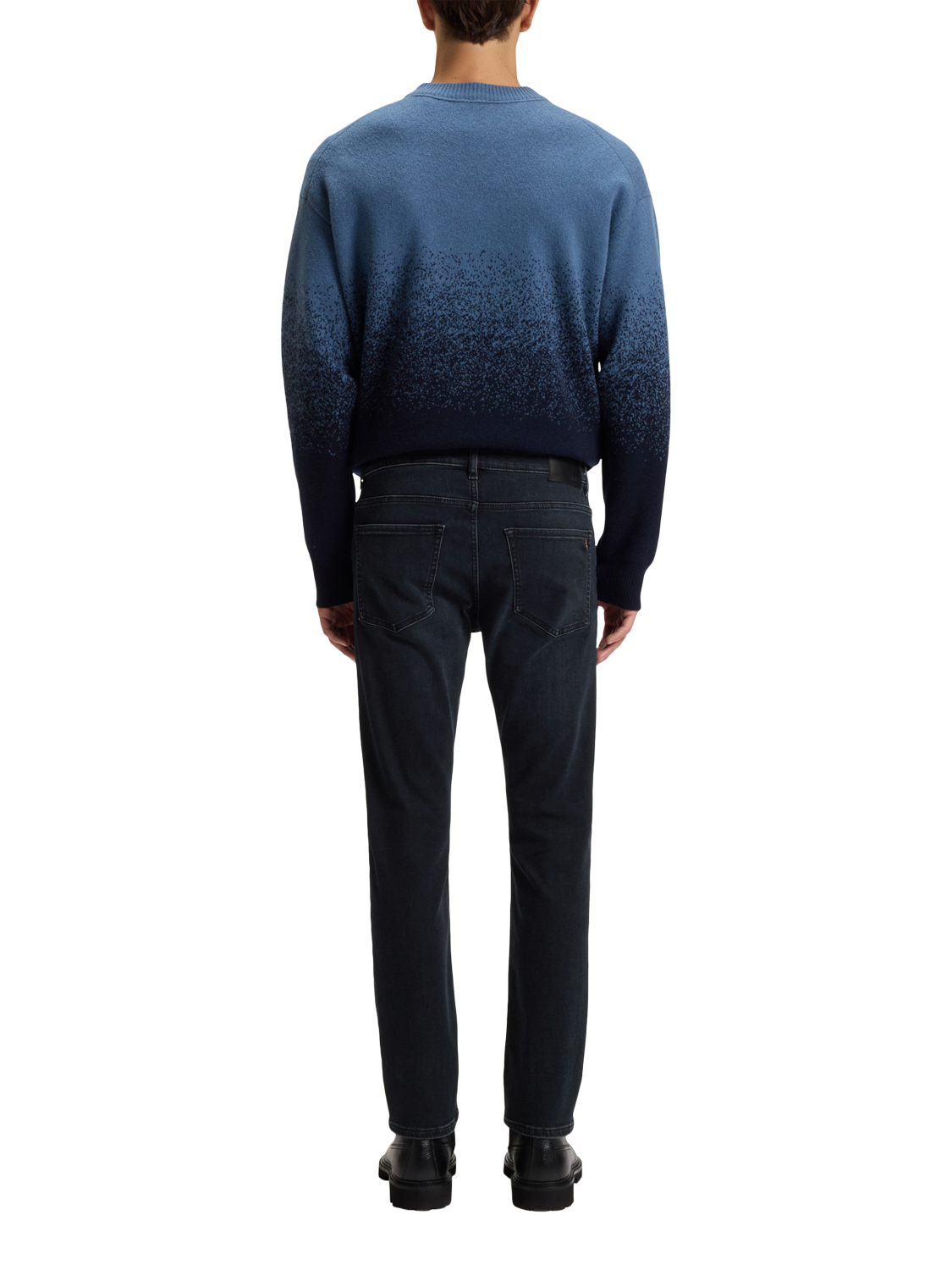 Product image 2 of 6, which shows HUGO BOSS Slim Cut Denim Jeans, Dark Blue, 30R