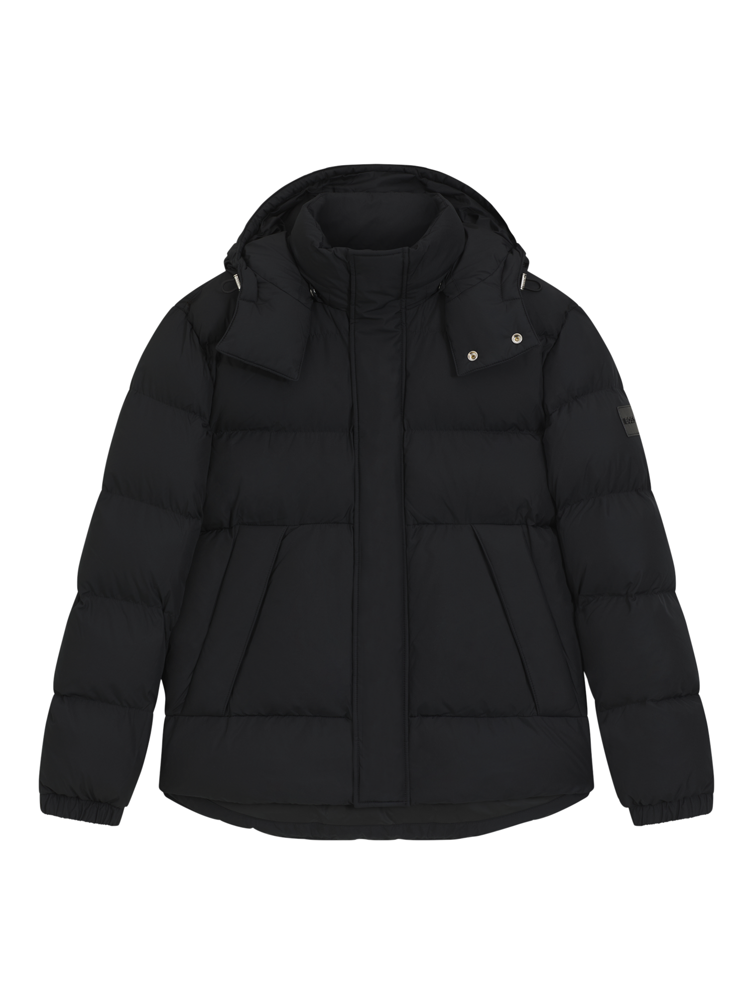 Product image 4 of 6, which shows HUGO BOSS BOSS Zip Puffer Jacket, Black, 36R