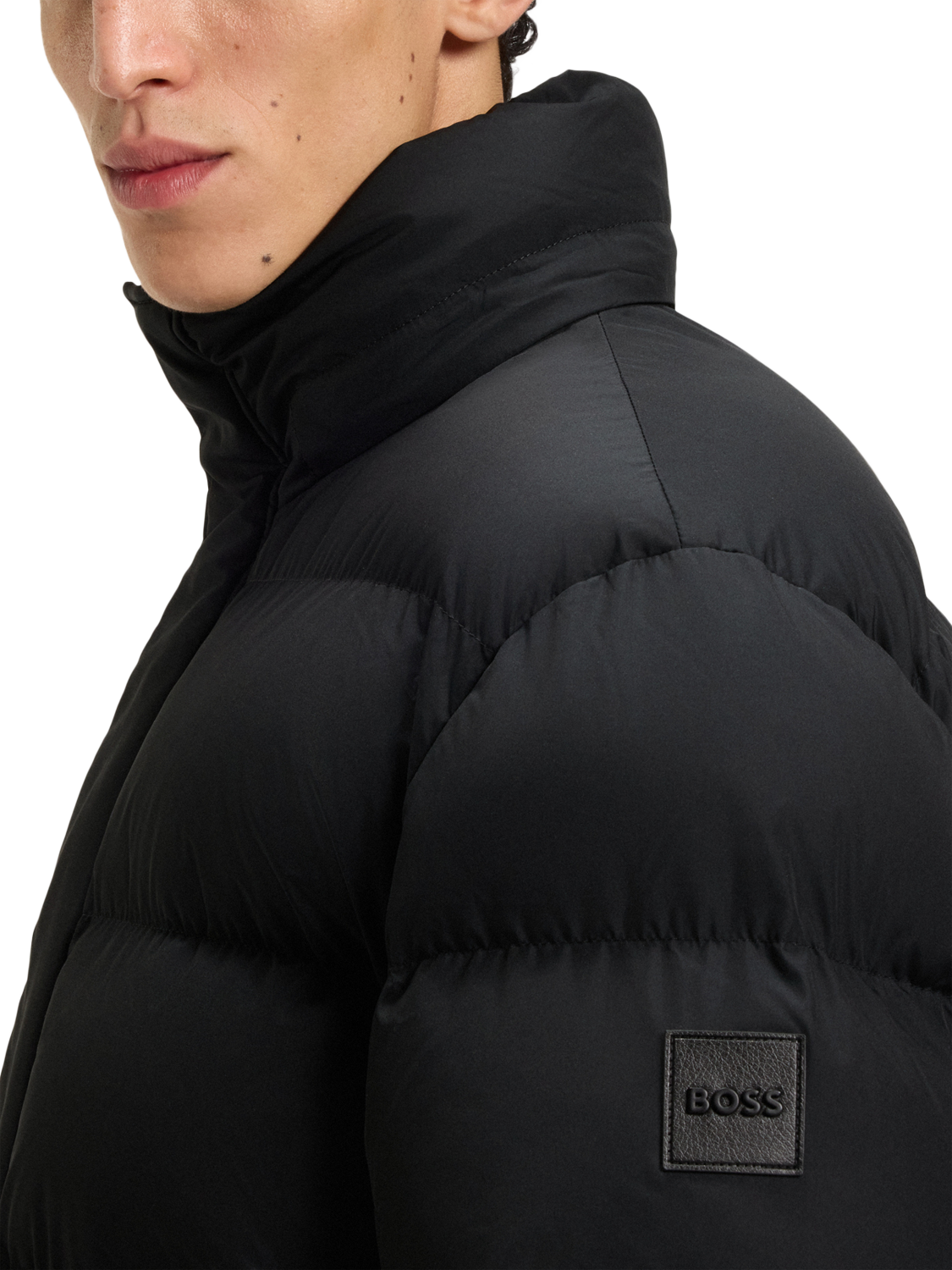 Product image 6 of 6, which shows HUGO BOSS BOSS Zip Puffer Jacket, Black, 36R