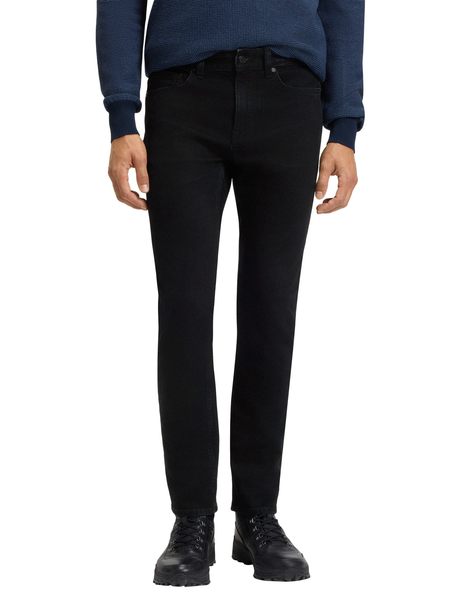 Product image 1 of 6, which shows BOSS Slim Fit Jeans, Dark Blue, 33R