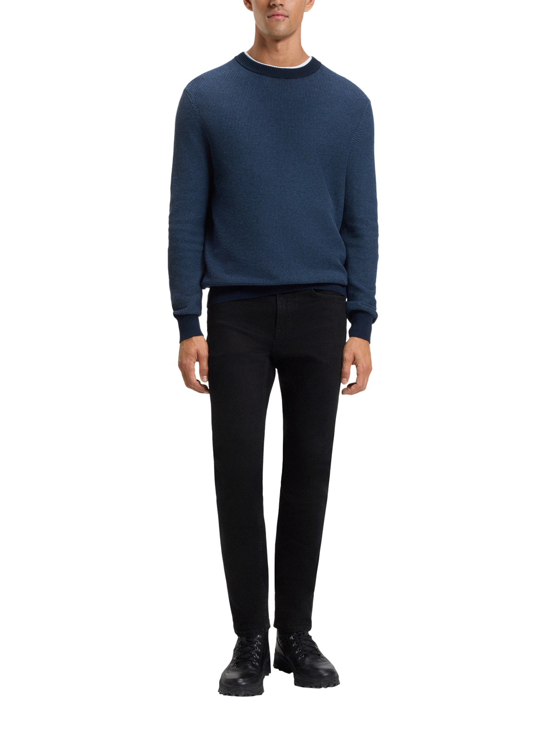 Product image 3 of 6, which shows BOSS Slim Fit Jeans, Dark Blue, 33R