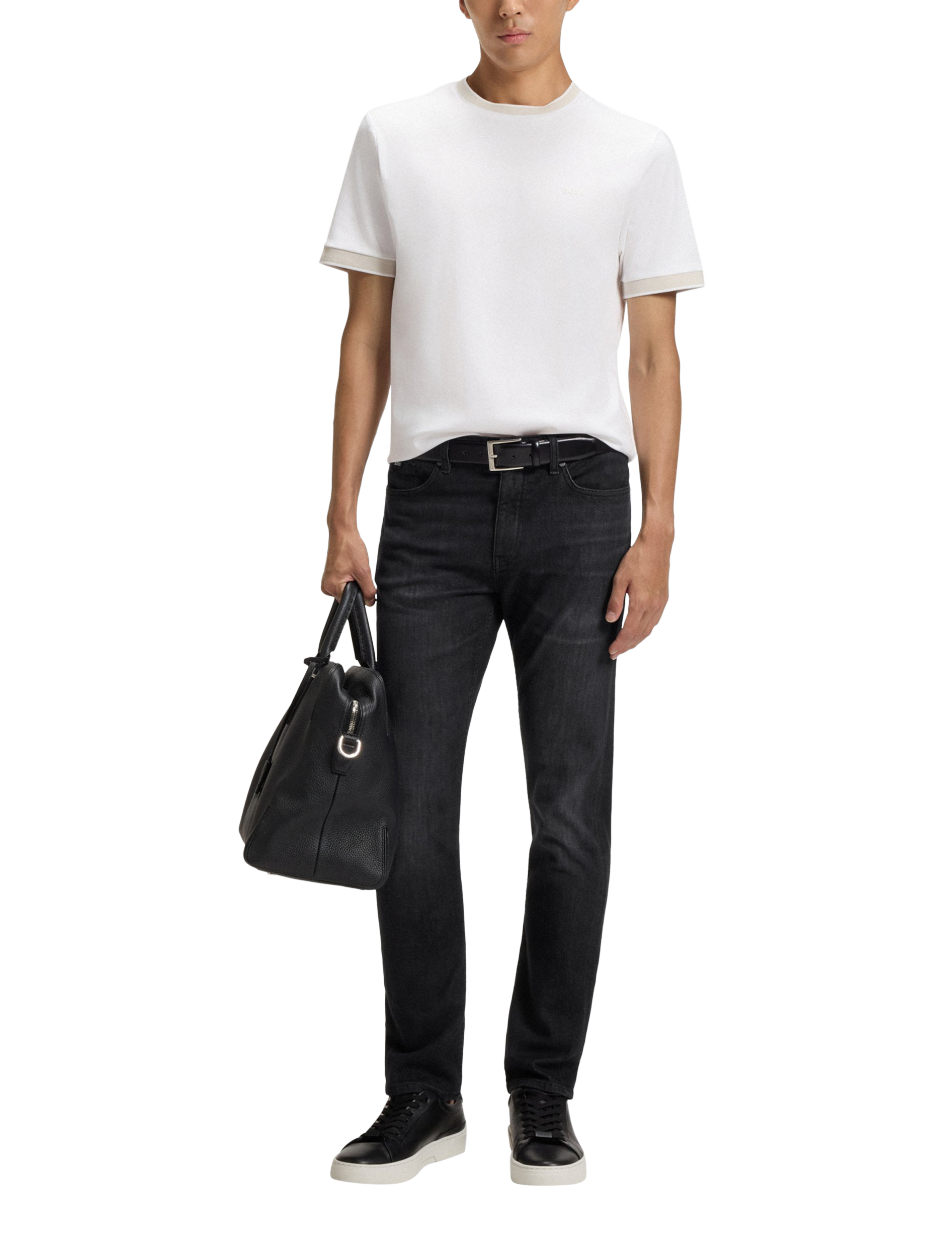 Product image 3 of 5, which shows HUGO BOSS BOSS Delaware Slim Fit Jeans, Black, 31R