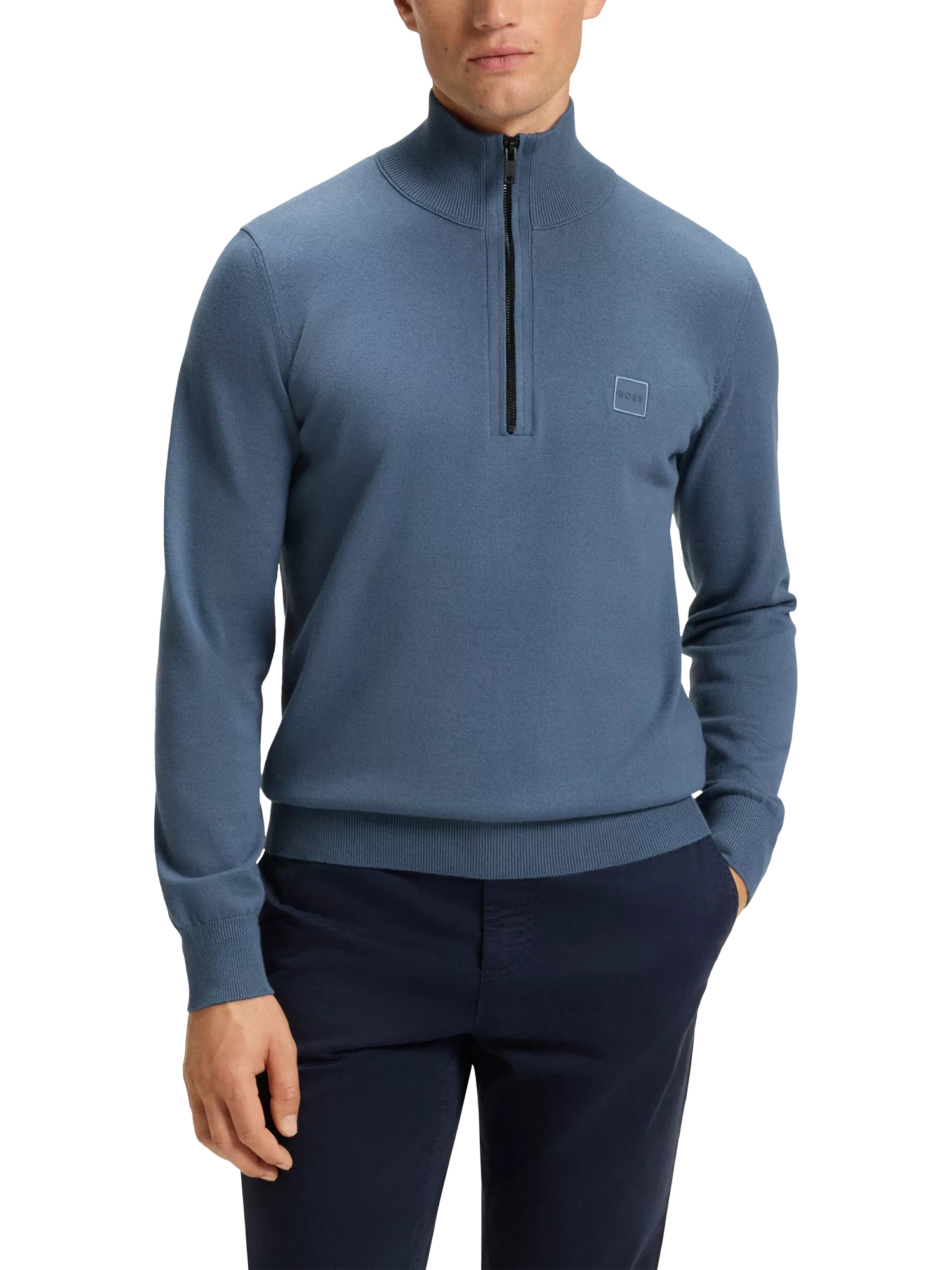 HUGO BOSS Funnel Neck Fleece Jumper