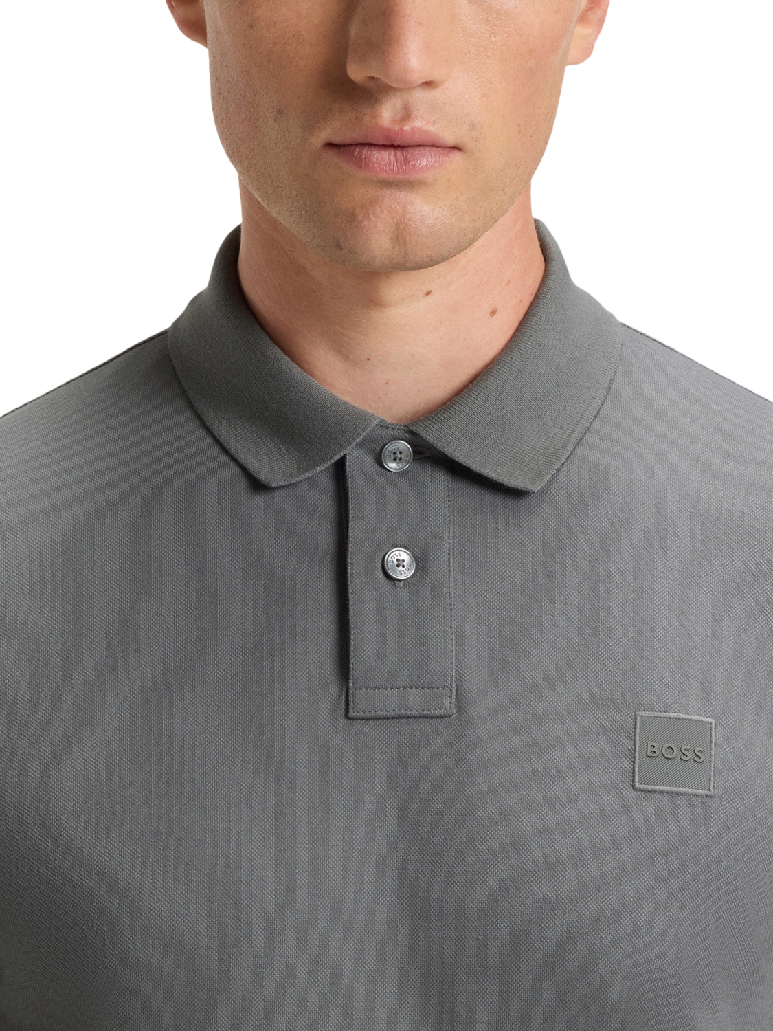 Product image 5 of 5, which shows HUGO BOSS BOSS Polo Shirt, Open Grey, L