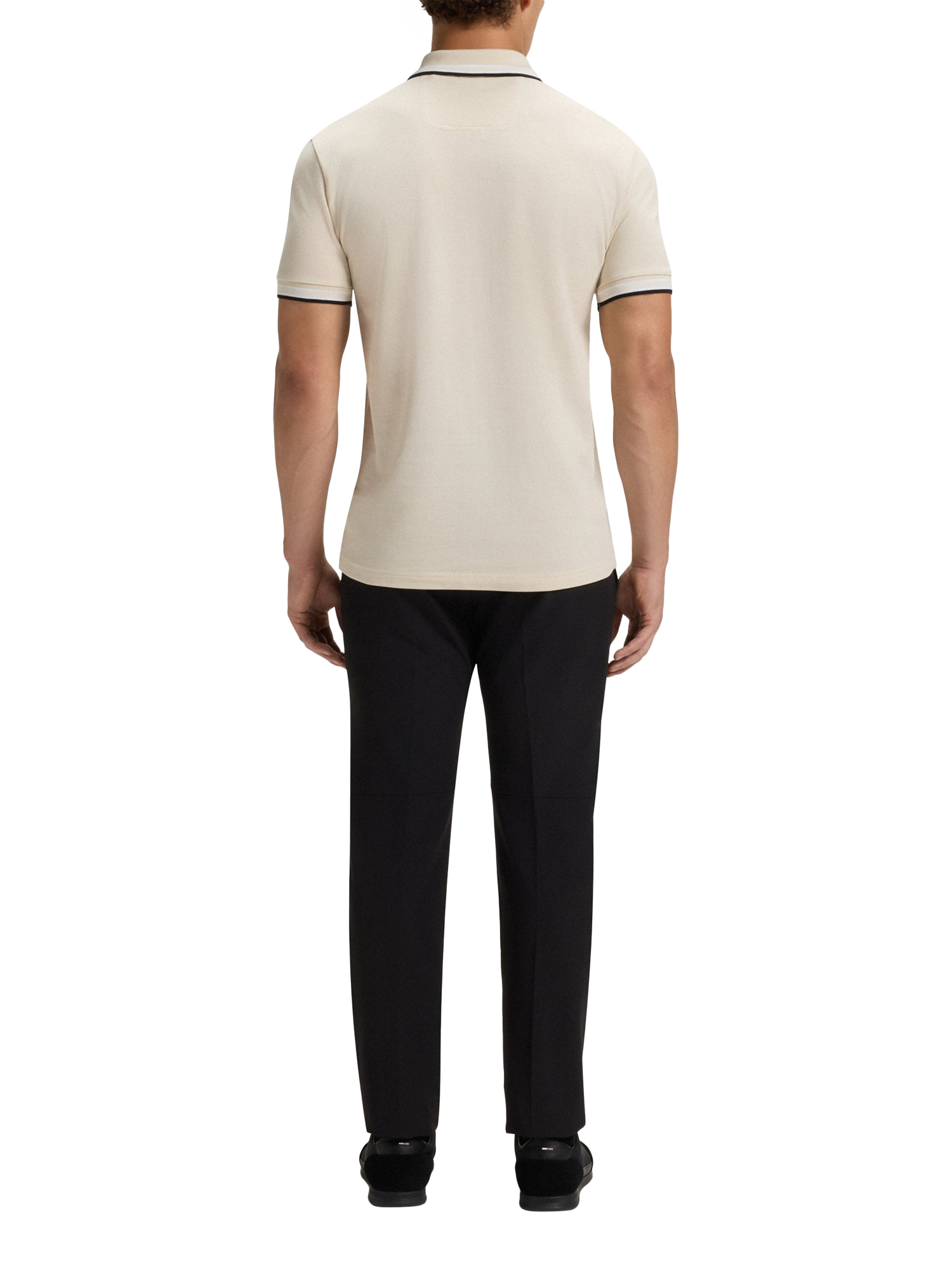 Product image 2 of 5, which shows HUGO BOSS BOSS Cotton Polo Shirt, Open White, L
