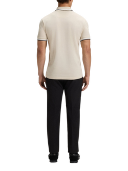 HUGO BOSS BOSS Cotton Polo Shirt, Open White - view 2, Open White